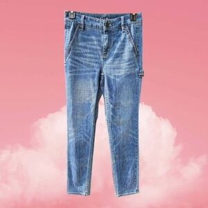 White House Black‎ Market High Rise Petite Jeans Size 2 Carpenter Style (O92)